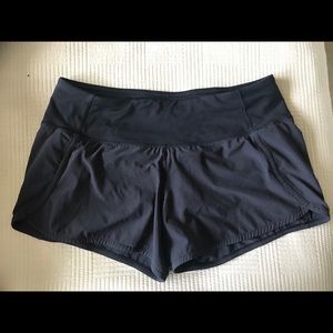 Black Lululemon speed short